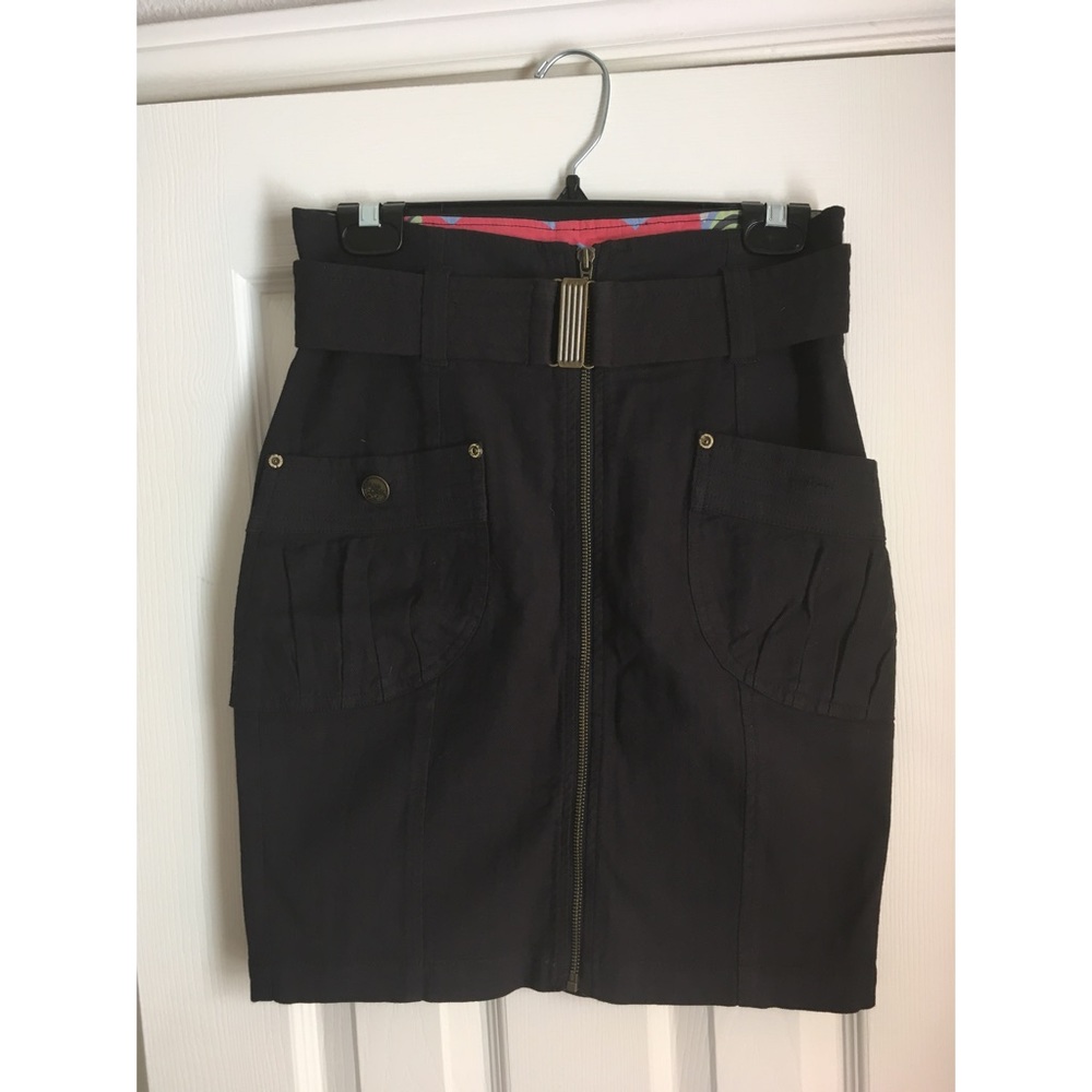 Gentle Fawn Black Denim Skirt